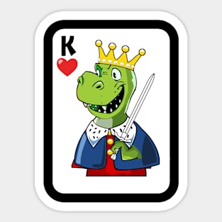 T Rex, Playing Cards, Dinosaur, Tyrannosaurus Rex Sticker